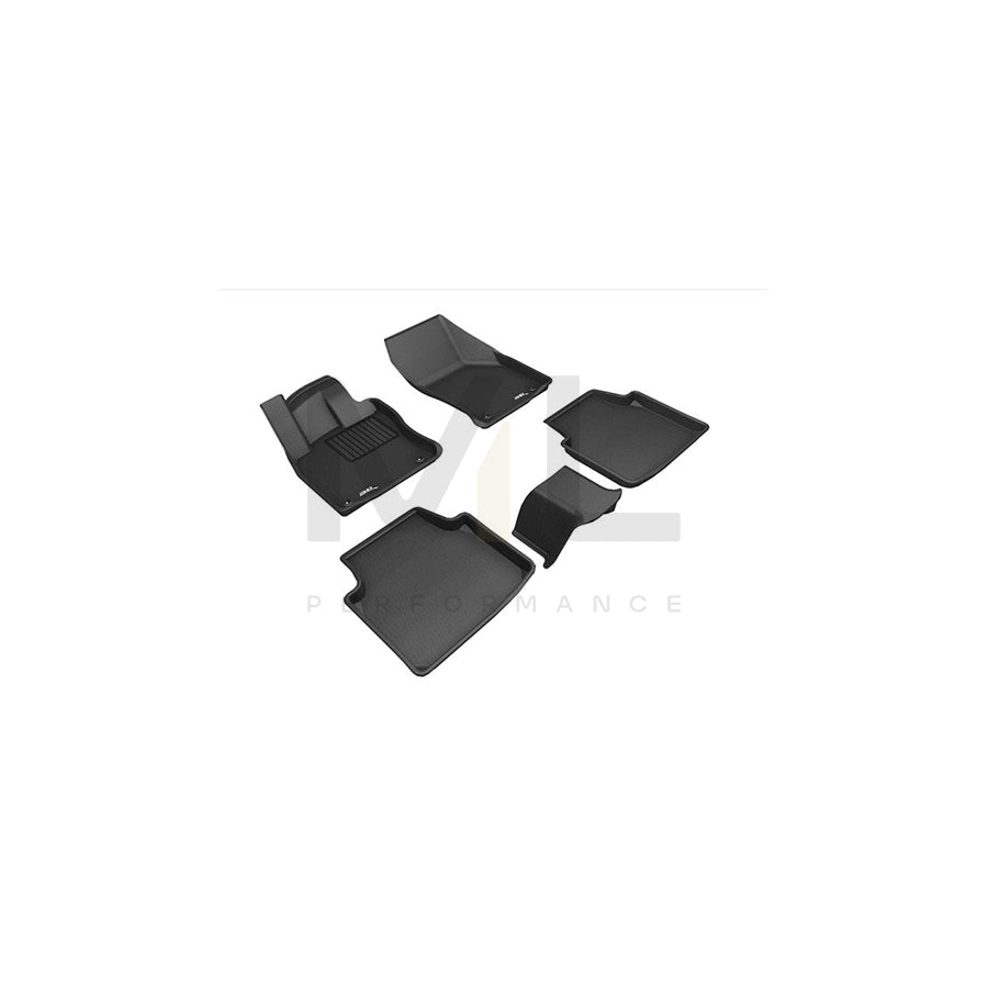 3D L1SK01101509 Floor mat set for SKODA SUPERB Elastomer, Front, Rear, Quantity: 5, Black | ML Performance Car Parts