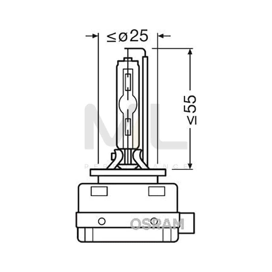 OSRAM XENARC NIGHT BREAKER UNLIMITED 66140XNB-HCB Bulb, spotlight D1S (gas discharge tube) 85V 35W PK32d-2 4350K Xenon | ML Performance Car Parts