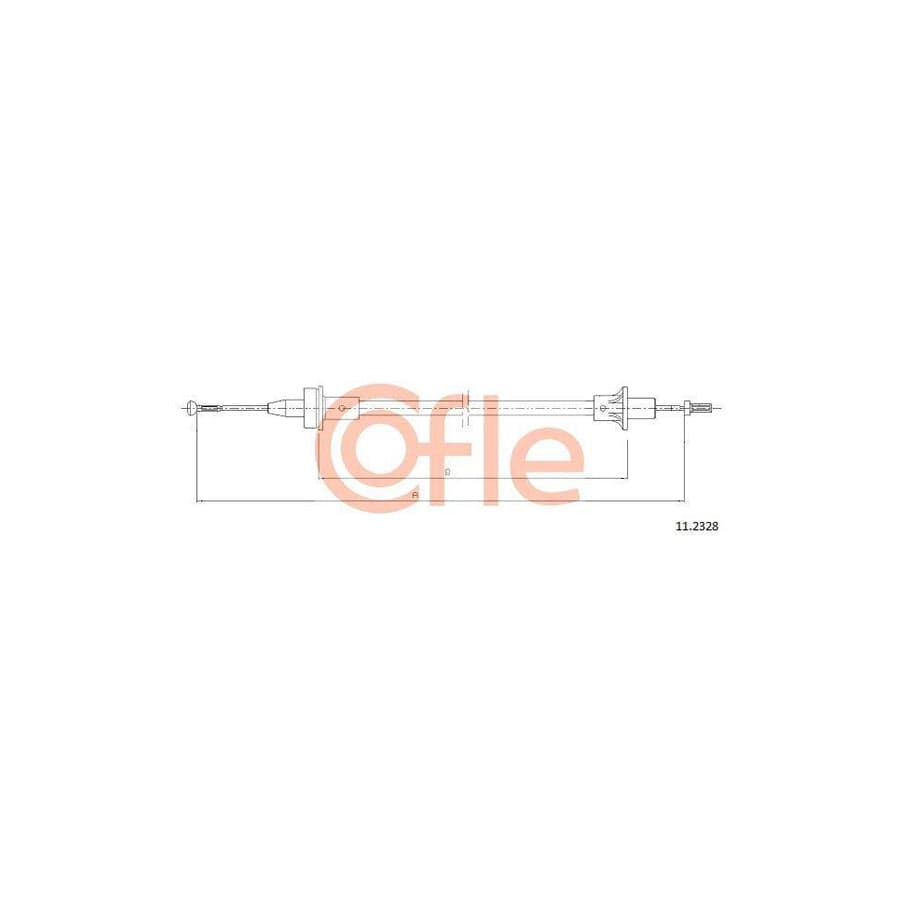 Cofle 11.2328 Clutch Cable For Ford Escort