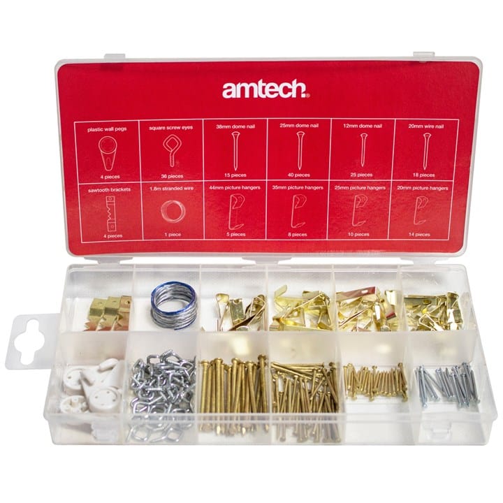 Amtech 180pcs. Picture Hanging Kit | ML Performance DIY & Power Tools