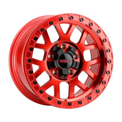 Weld W90570057450-P2 Cinch Beadlock W905 Wheel 17x10 5x139.7 ET-24 BS4.5 Candy Red - Red