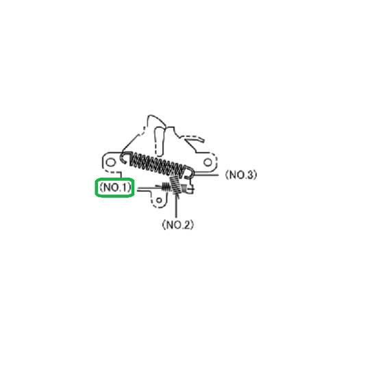 Genuine Lexus 90506-09055 CT Phase 1 Bonnet Latch Spring No.1