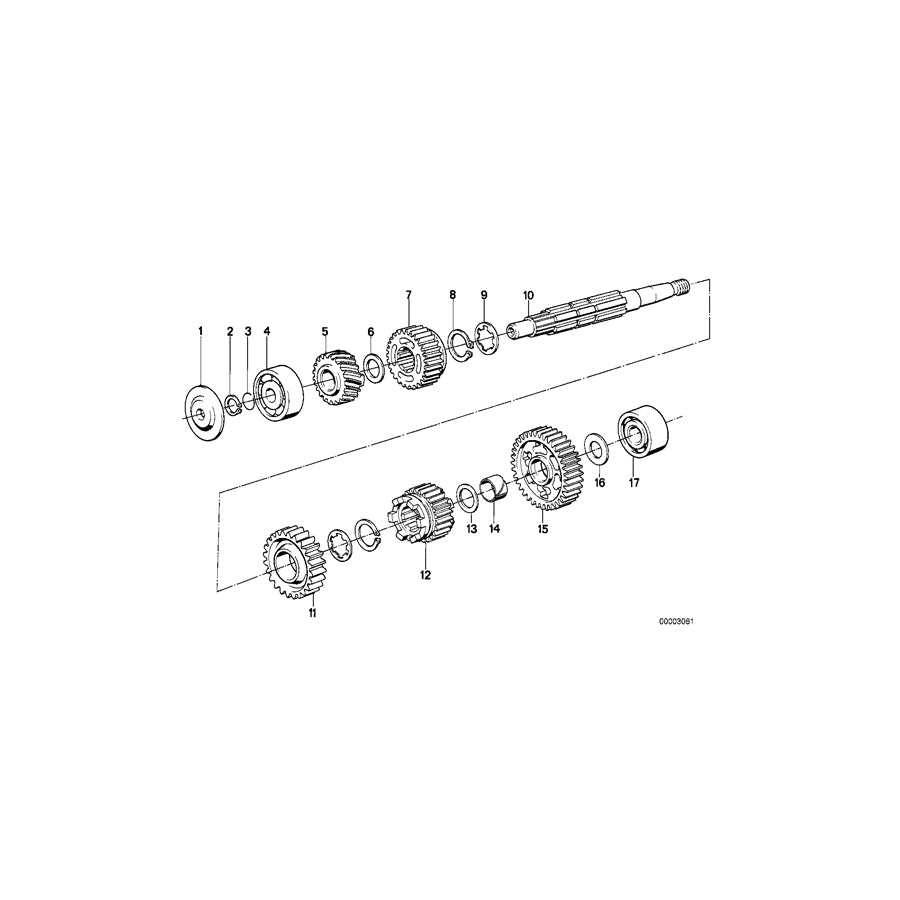 Genuine BMW 23221231527 Gear Wheel, 2Nd Gear (Inc. R45/N, R90S & R45T/N) | ML Performance UK