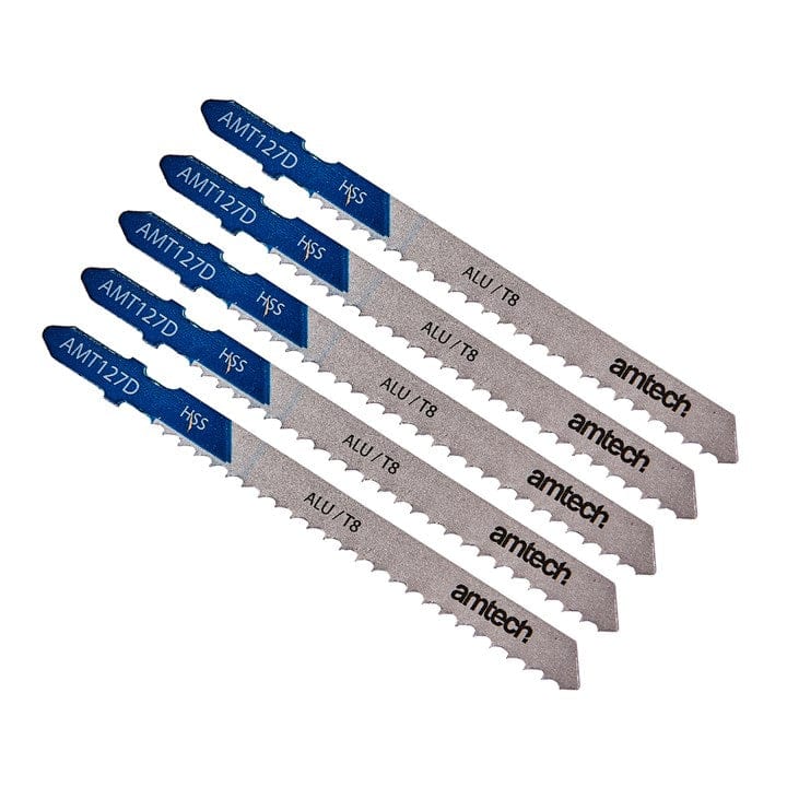 Amtech 5pcs. Aluminium Jigsaw Blade Set (AMT127D) | ML Performance DIY & Power Tools