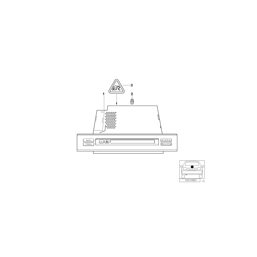 Genuine BMW 65126909881 E39 E53 Exch. Radio Business Cd (Inc. 535i, 530d & 525i) | ML Performance UK