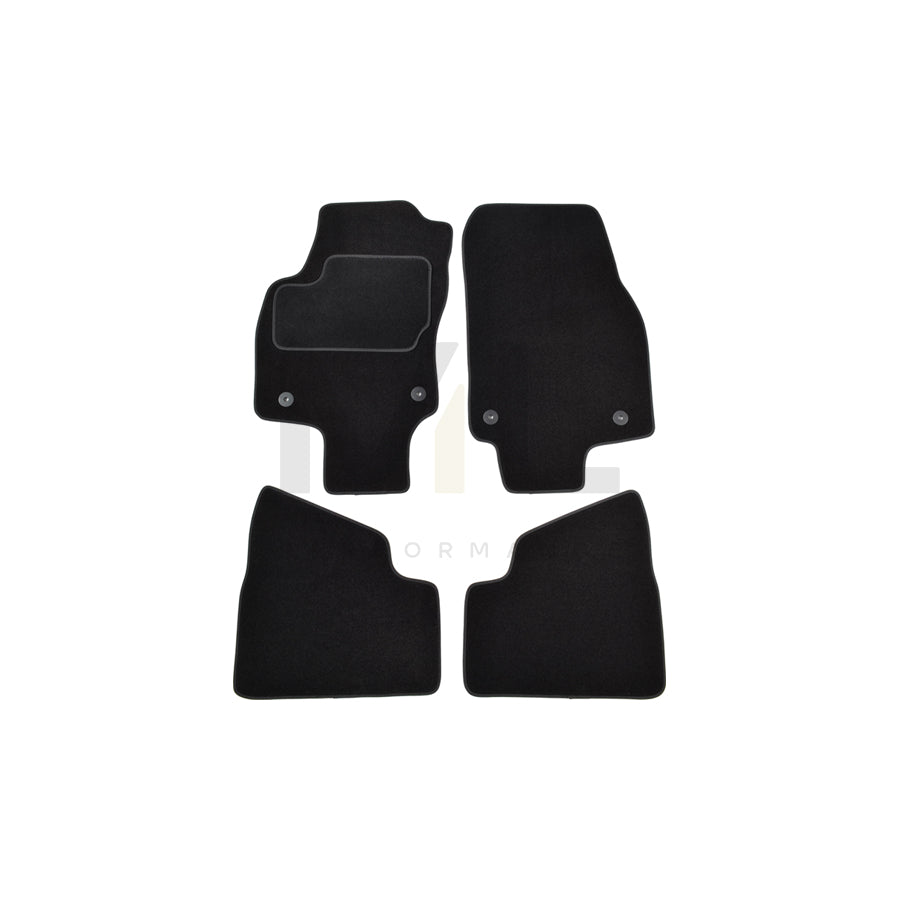 CUSTOPOL Tailored 122714 Floor mat set for OPEL ASTRA Textile, Front and Rear, Quantity: 4, Black | ML Performance Car Parts