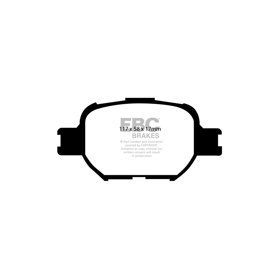 EBC PD03KF1147 Toyota Corolla Yellowstuff Front Brake Pad & Plain Disc Kit 2 | ML Performance UK Car Parts