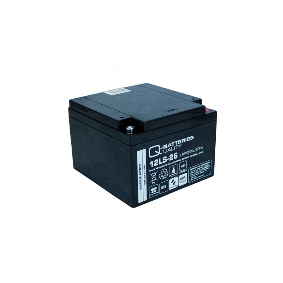 Q-Batteries 12LS26 12V 26Ah leadfleece battery / AGM VRLA with VdS | ML Performance UK Car Parts