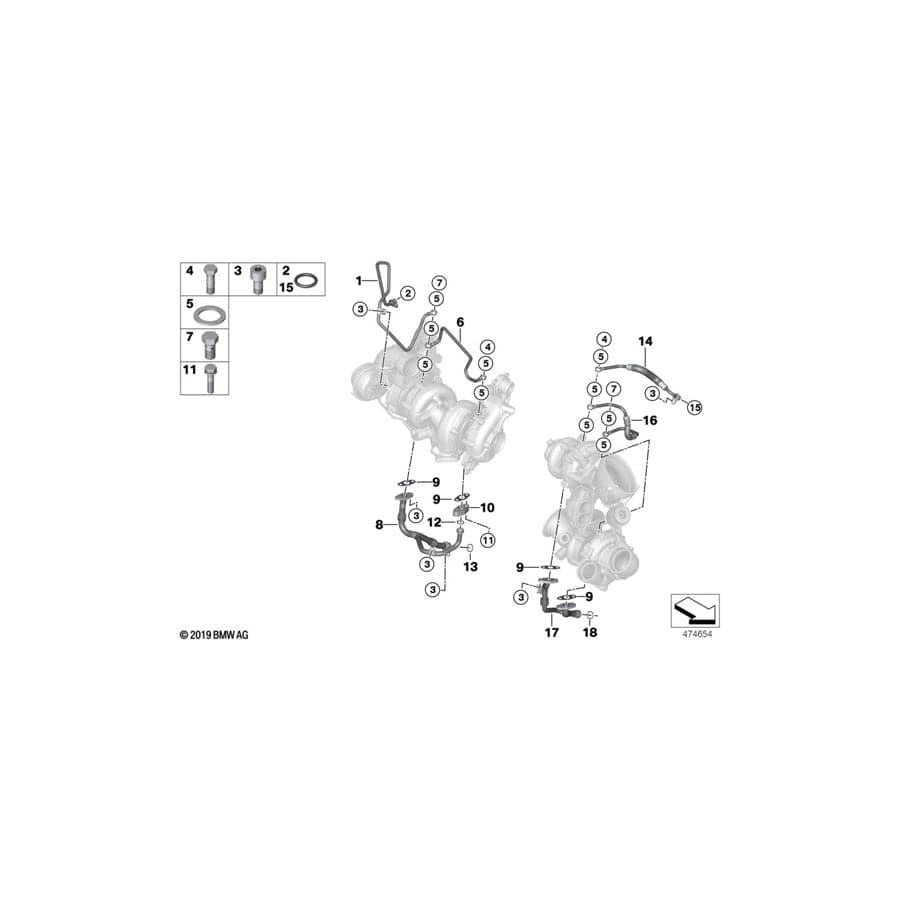 Genuine BMW 11658473169 G11 G30 G12 Flange (Inc. X6 M50dX, X5 M50dX & M550dX) | ML Performance UK Car Parts