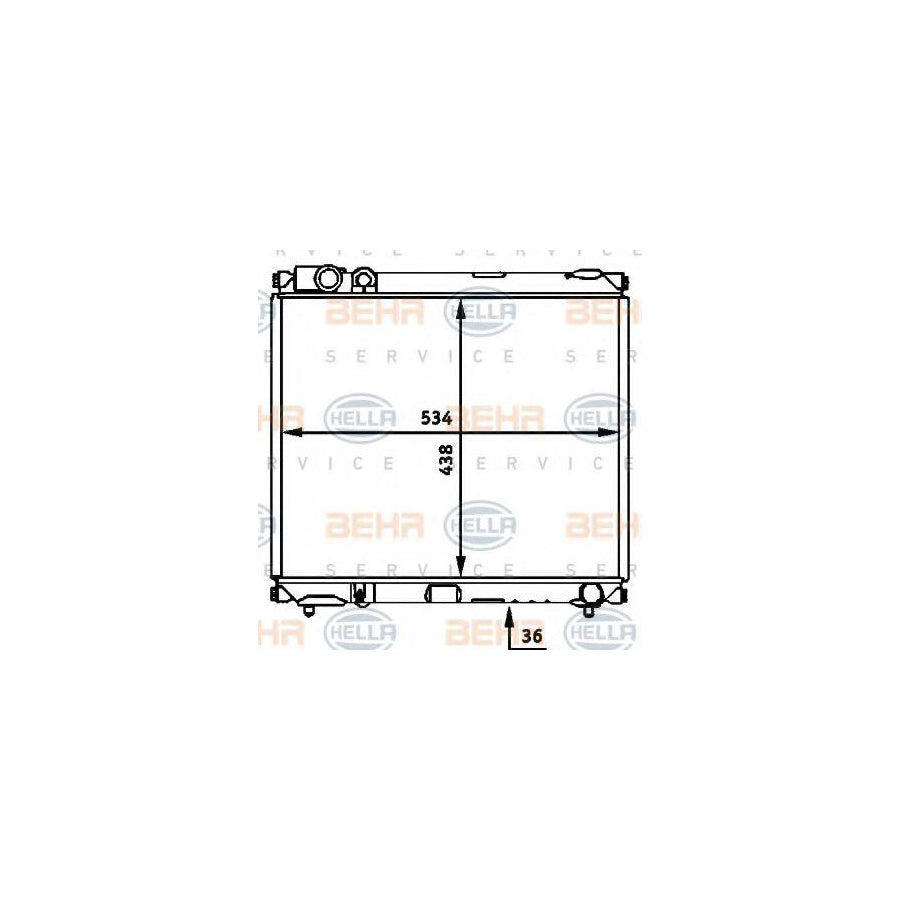 Hella 8MK 376 716-441 Engine Radiator