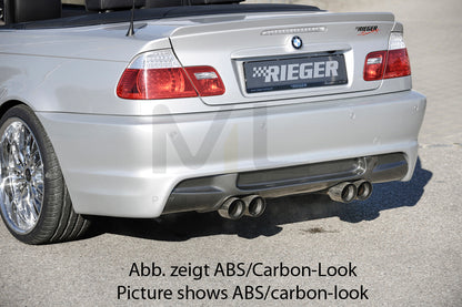 Rieger 00050255 BMW 3 Series E46 Rear Diffuser 2 | ML Performance UK Car Parts