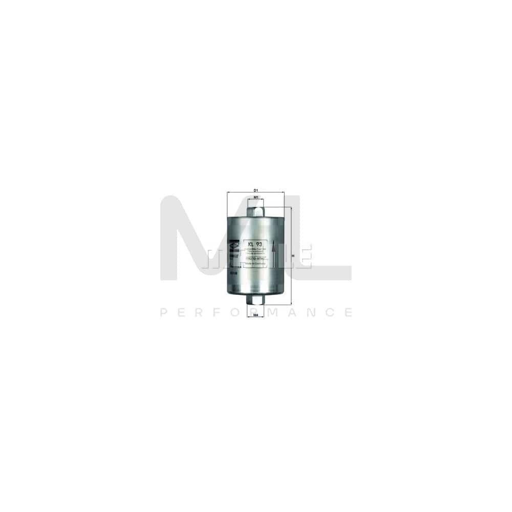 MAHLE ORIGINAL KL 93 Fuel filter In-Line Filter | ML Performance Car Parts