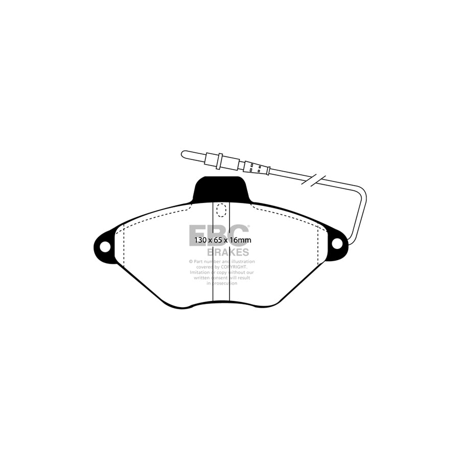 EBC PDKF445 Citroen Xantia Ultimax Front Brake Pad & Plain Disc Kit - Citroen Caliper 2 | ML Performance UK Car Parts