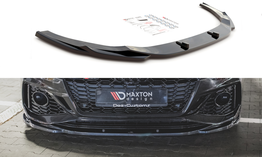 Maxton Design AU-RS5-2F-FD3T Front Splitter V.3 Audi RS5 F5 (Facelift) | ML Performance UK Car Parts