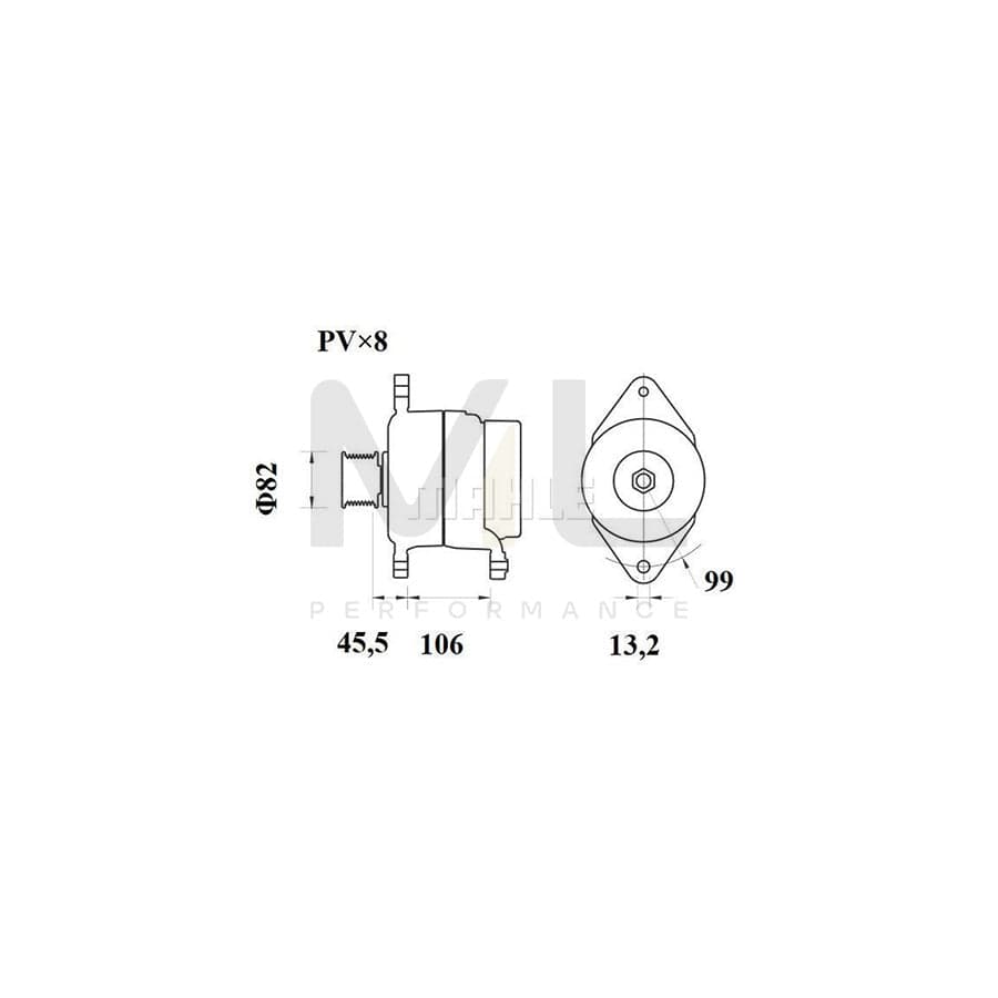 MAHLE ORIGINAL TX 181 105D Engine thermostat Opening Temperature: 105��C, with seal | ML Performance Car Parts