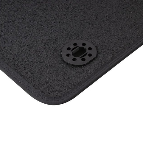 GENUINE FORD 1731723 KA VELOUR FLOOR MATS FRONT, BLACK WITH SILVER DOUBLE STITCHING | ML Performance UK