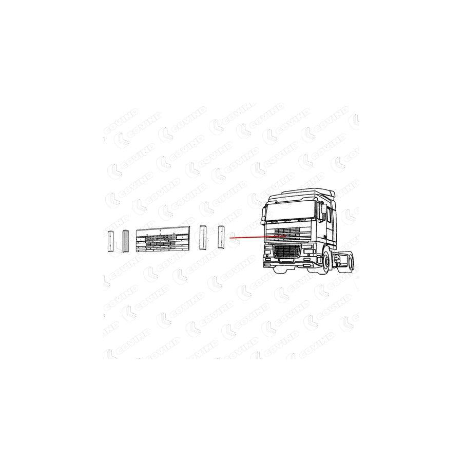 Covind Xf0/160 Air Deflector, Driver Cab | ML Performance UK