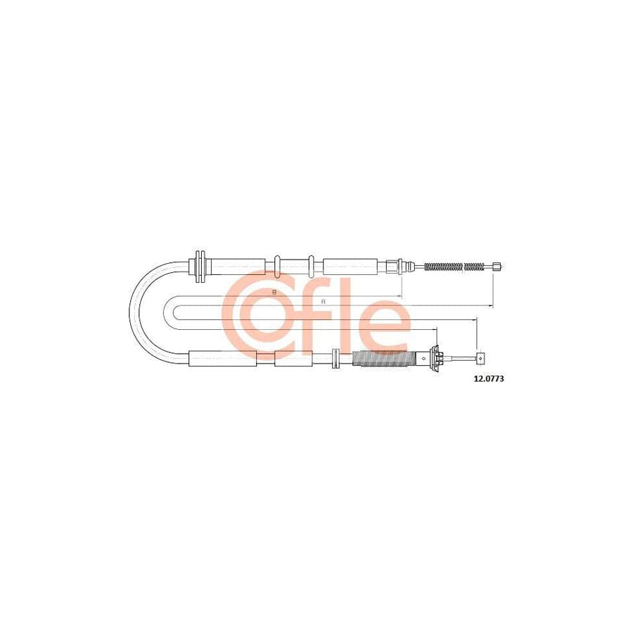 Cofle 92.12.0773 Hand Brake Cable For Fiat Tipo Saloon (356)