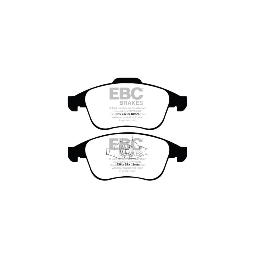 EBC PDKF1678 Renault Ultimax Front Brake Pad & Plain Disc Kit - ATE Caliper (Inc. Laguna & Latitude) 2 | ML Performance UK Car Parts