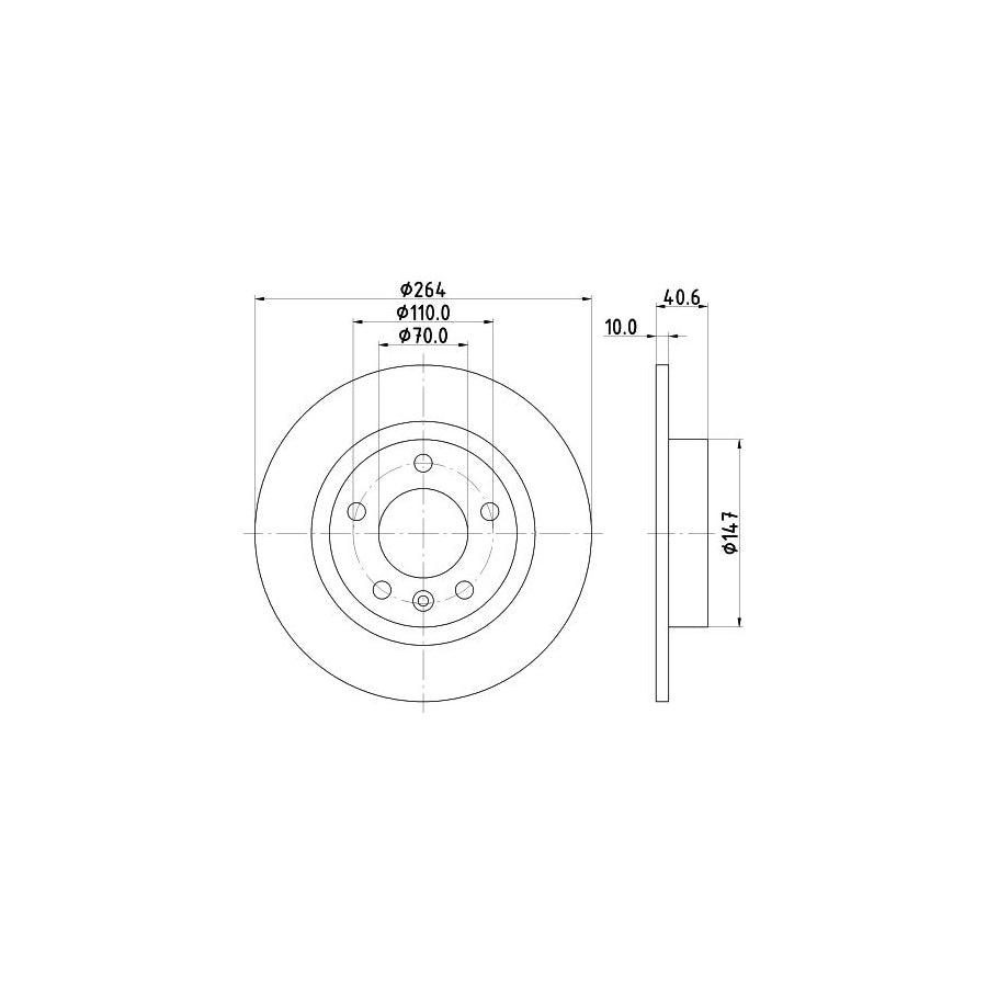 Hella 8MP 376 810-394 Water Pump For Skoda Fabia