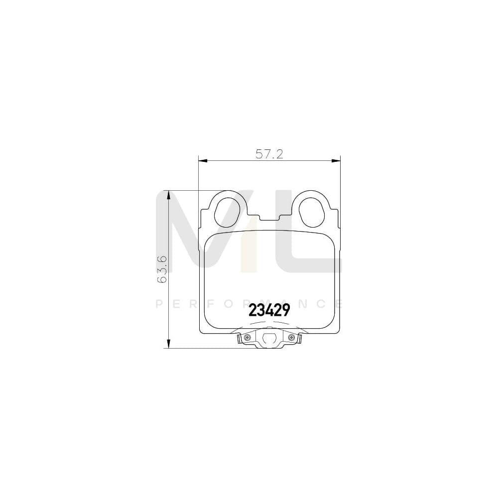 Hella 8DB 355 011-591 Brake Pad Set With Acoustic Wear Warning | ML Performance Car Parts