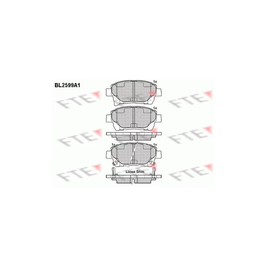 Fte 9010851 Brake Pad Set | ML Performance UK Car Parts