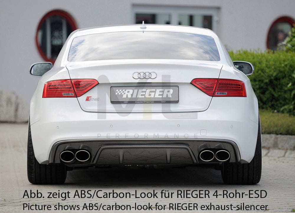 Rieger 00055471 Audi B8 B81 A5 Rear Diffuser 3 | ML Performance UK Car Parts