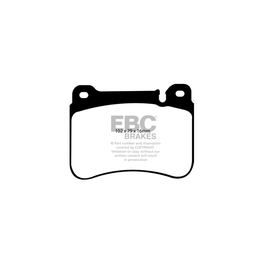 EBC PD02KF304 Mercedes-Benz W/CL/CLC203 C209 Redstuff Front Brake Pad & Plain Disc Kit - ATE Caliper 2 | ML Performance UK Car Parts