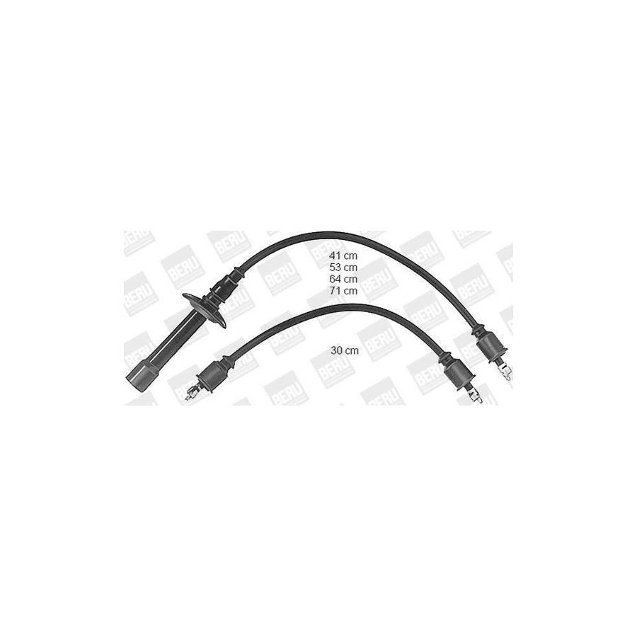 Beru ZEF446 Ignition Cable Kit For Vw 411/412