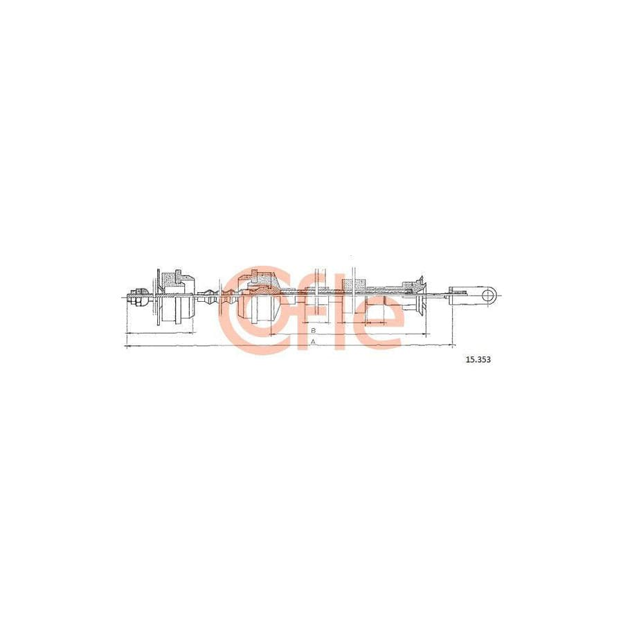 Cofle 15.353 Clutch Cable