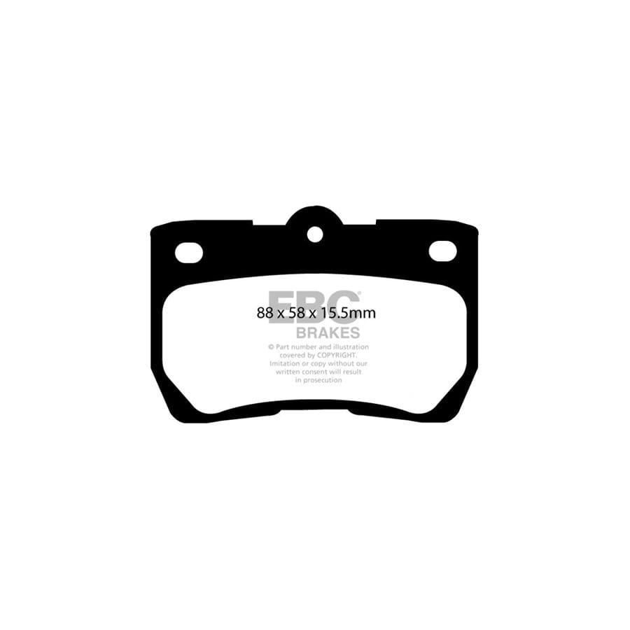 EBC PD11KR267 Lexus Greenstuff Rear Brake Pad & GD Disc Kit (Inc. IS220D & IS250) 2 | ML Performance UK Car Parts