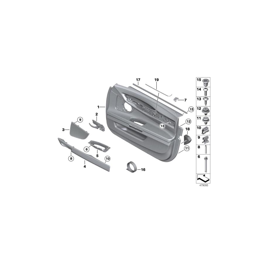 Genuine BMW 51417333691 F01 F02 Cover Loudspeaker Left ELFENBEINWEISS (Inc. 760Li, 750LiX 4.4 & ALPINA B7LX) | ML Performance UK Car Parts