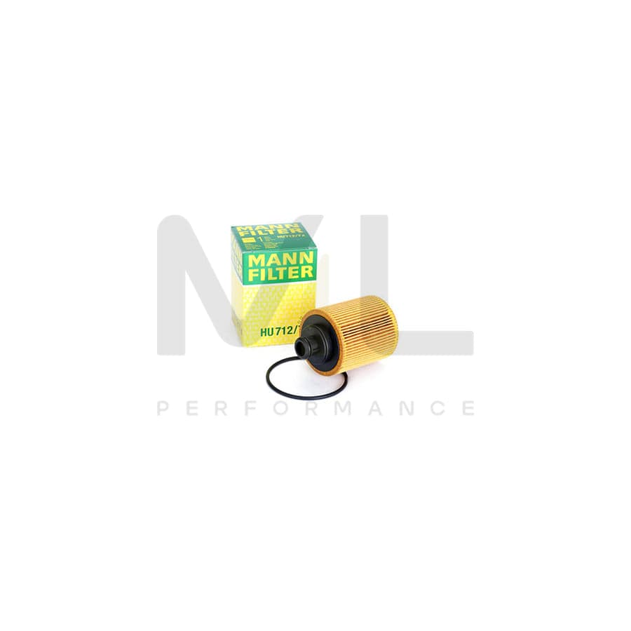 MANN-FILTER HU 712/7 x Oil Filter with seal, Filter Insert | ML Performance Car Parts