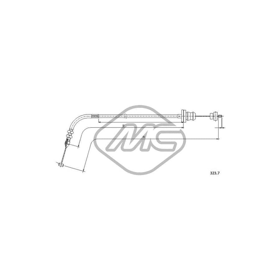 Metalcaucho 82120 Throttle Cable | ML Performance UK Car Parts