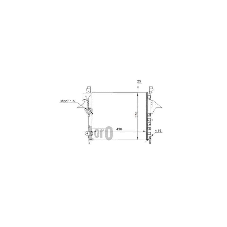 Abakus 0420170020 Engine Radiator For Renault Twingo I Hatchback | ML Performance UK