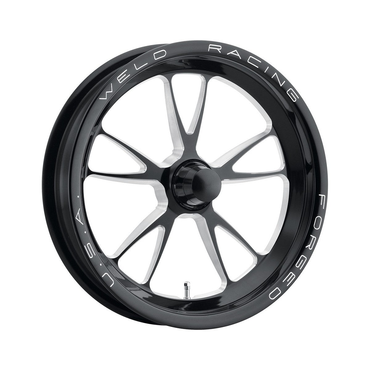 Weld 82B-15000 Full Throttle Frontrunner Wheel 15x3.5 Anglia Spindle ET-13 BS1.75 Black