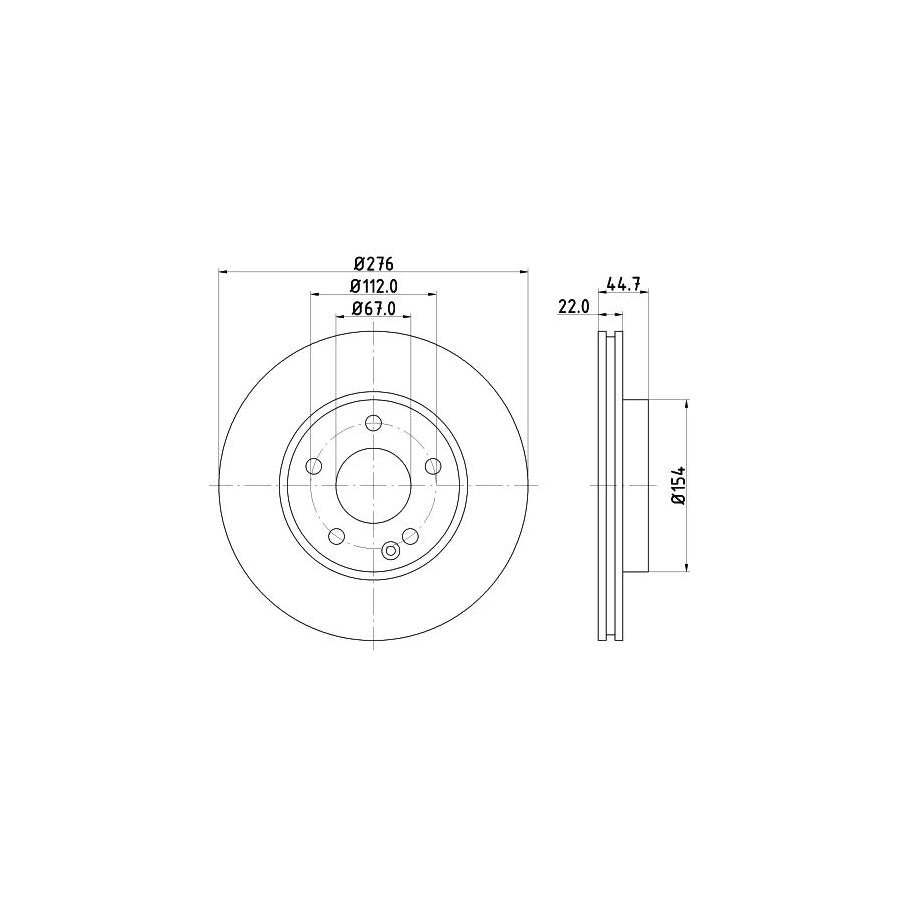 Hella 8MP 376 810-494 Water Pump