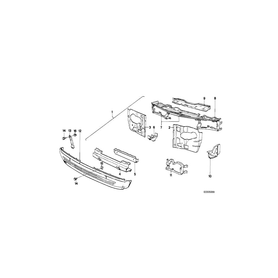 Genuine BMW 41131846614 E21 Support Right (Inc. 320) 1 | ML Performance UK Car Parts