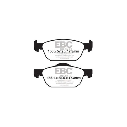 EBC PDKF866 Honda Civic Ultimax Front Brake Pad & Plain Disc Kit - ATE Caliper 2 | ML Performance UK Car Parts