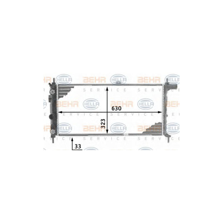 Hella 8MK 376 716-701 Engine Radiator