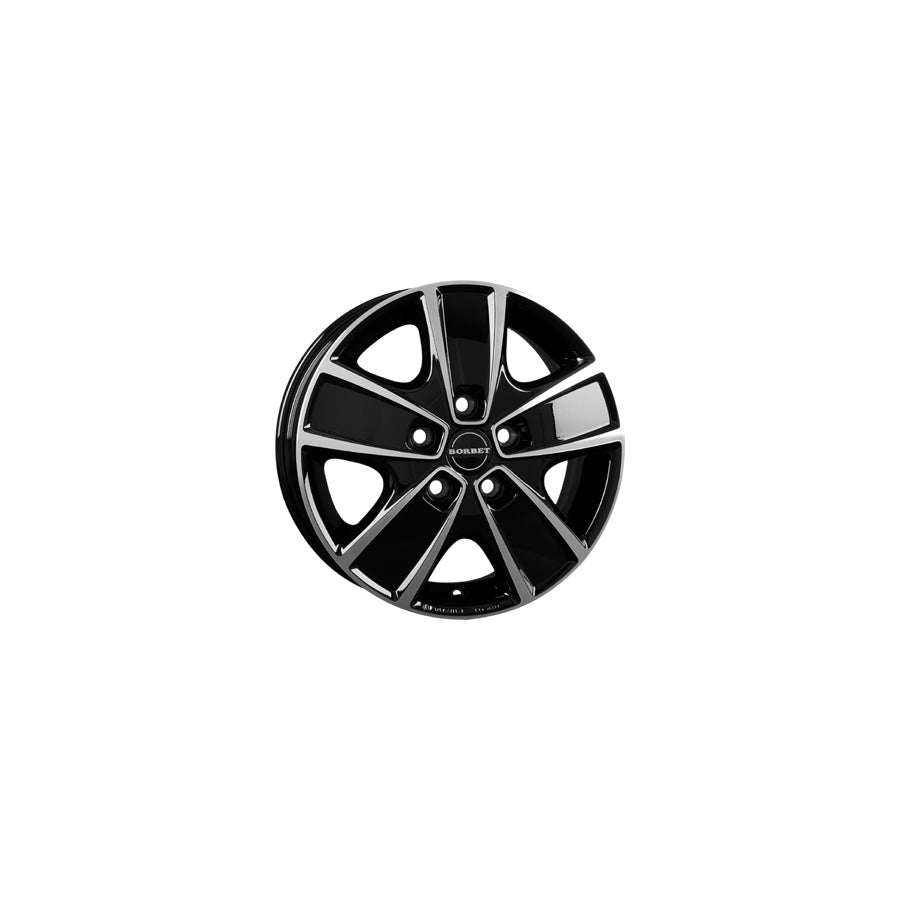 Borbet CWG 6x16 ET68 CWG 60668130578,1BP Black Polished Wheel | ML Performance UK Car Parts