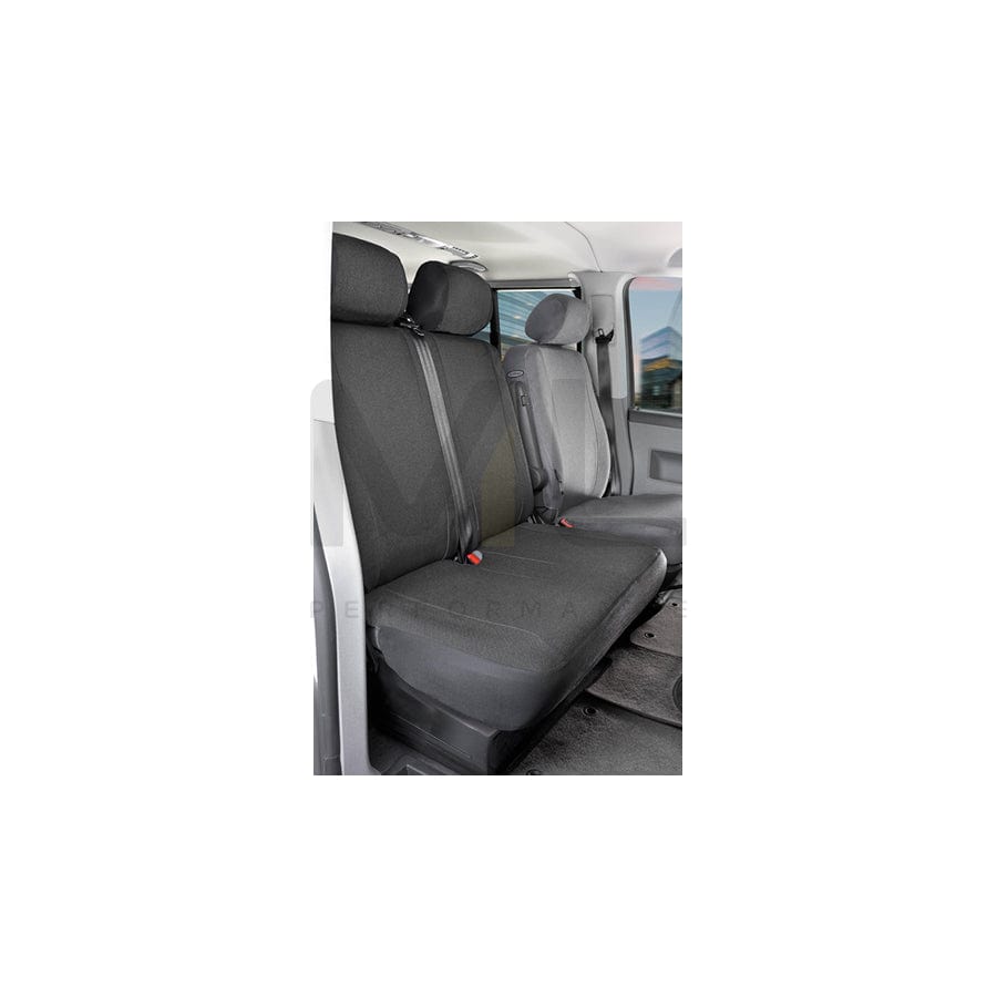 WALSER 10456 Car seat cover for VW TRANSPORTER Grey, Polyester, Rear | ML Performance Car Parts