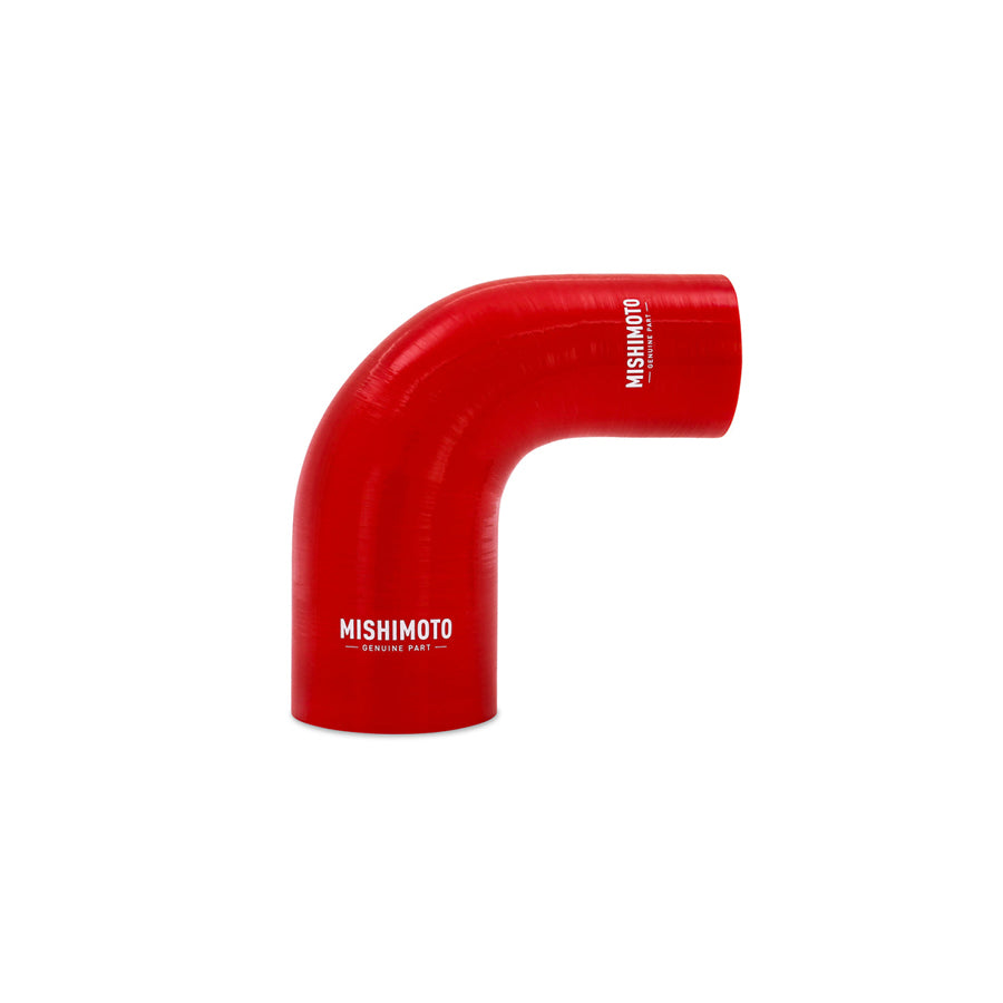 Mishimoto MMCP-R90-22530RD Silicone Reducer Coupler 90 Degree 2.25in to 3in - Red