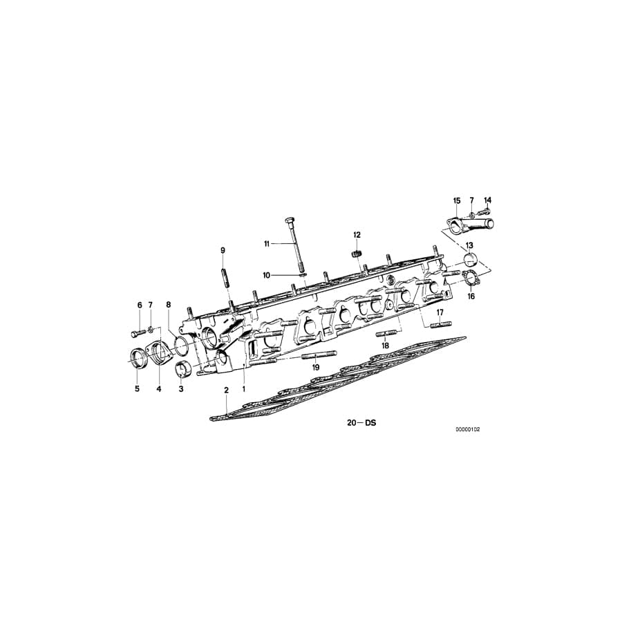 Genuine BMW 11121264999 E12 E28 E21 Cylinder Head (Inc. 520i, 320 & 323i) | ML Performance UK Car Parts