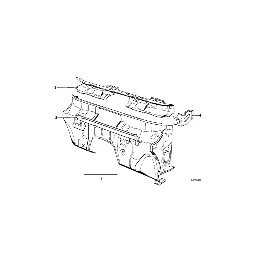 Genuine BMW 41131876045 E28 Panel Heater Left (Inc. 525e) 1 | ML Performance UK Car Parts