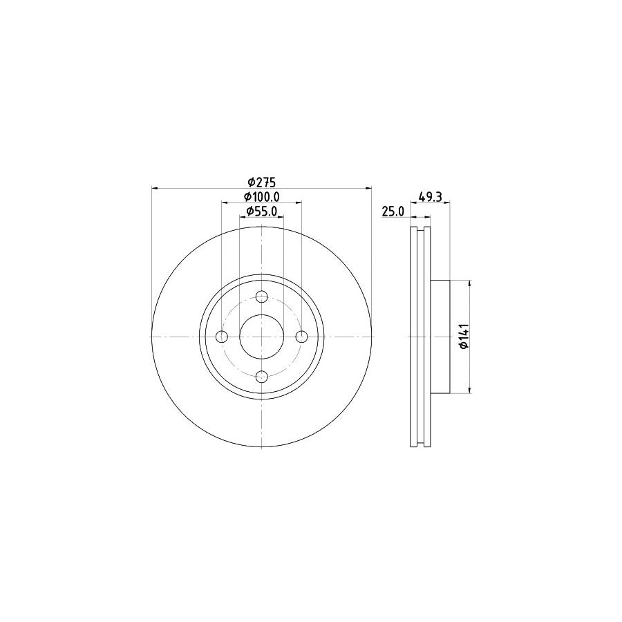 Hella 8MP 376 830-084 Water Pump