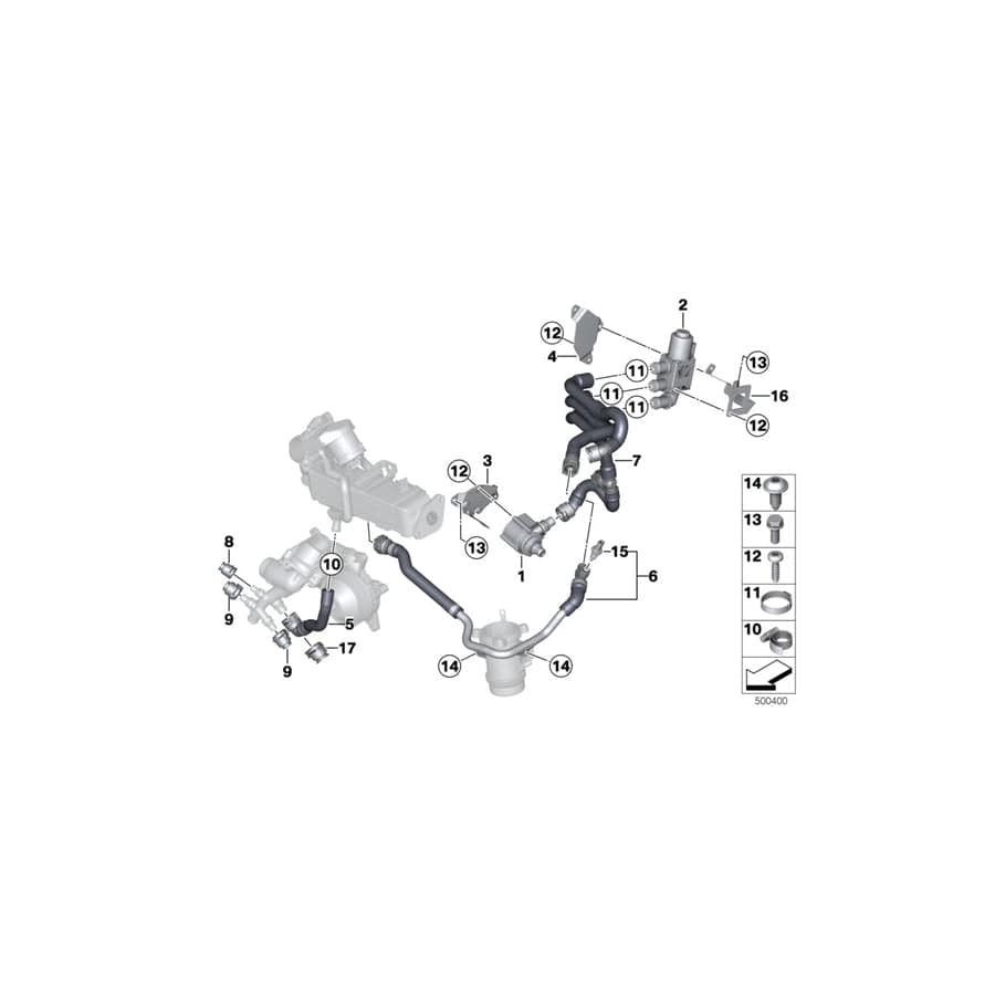 Genuine BMW 11538512235 F11 F15 F10 Bracket For Auxiliary Water Pump (Inc. X4 35dX, 740LdX & 730Ld) | ML Performance UK Car Parts