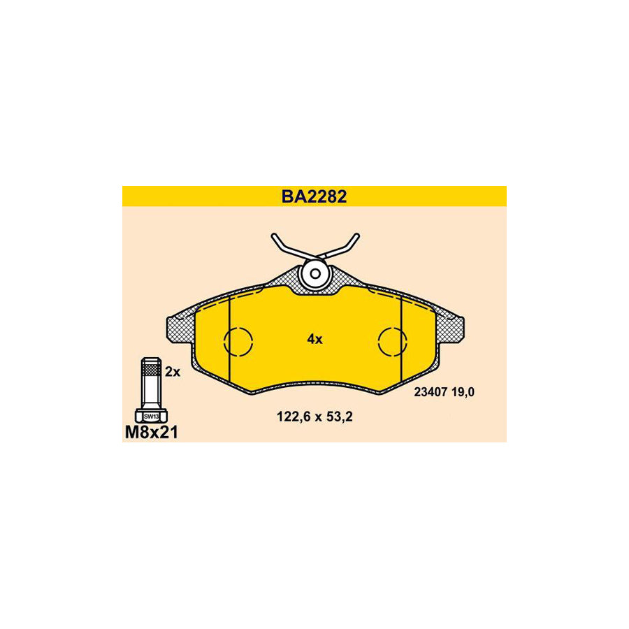 Barum BA2282 Brake Pad Set