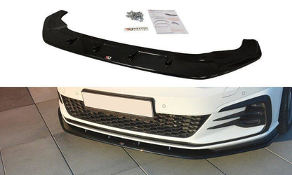 Maxton Design VW-GO-7F-GTI-FD1T Front Splitter V.1 Volkswagen Golf GTI MK7.5 | ML Performance UK Car Parts