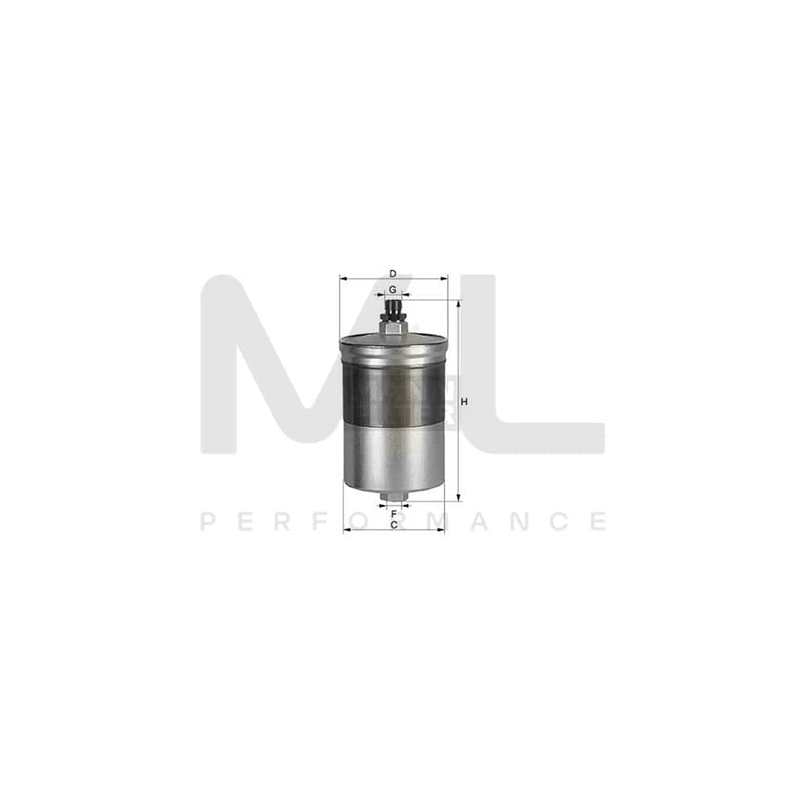 MANN-FILTER WK 726/1 Fuel filter for PORSCHE 928 Coupe In-Line Filter | ML Performance Car Parts